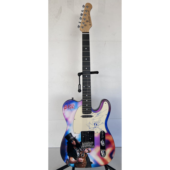 Saul Hudson "Slash " of Guns N Roses "One of A Kind " full size relecaster electric guitar signed with proof.