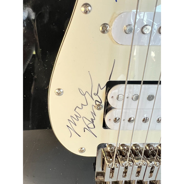The Ramones Johnny, Dee Dee, Marky, & Joey Ramone full size Stratocaster electric guitar signed with proof