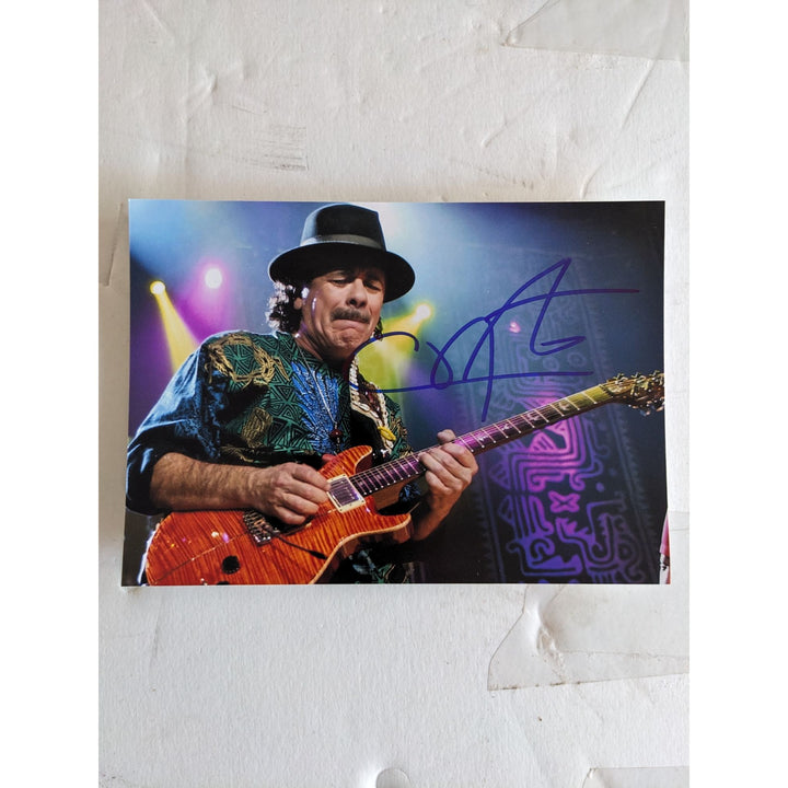 Carlos Santana 5x7 photo signed with proof