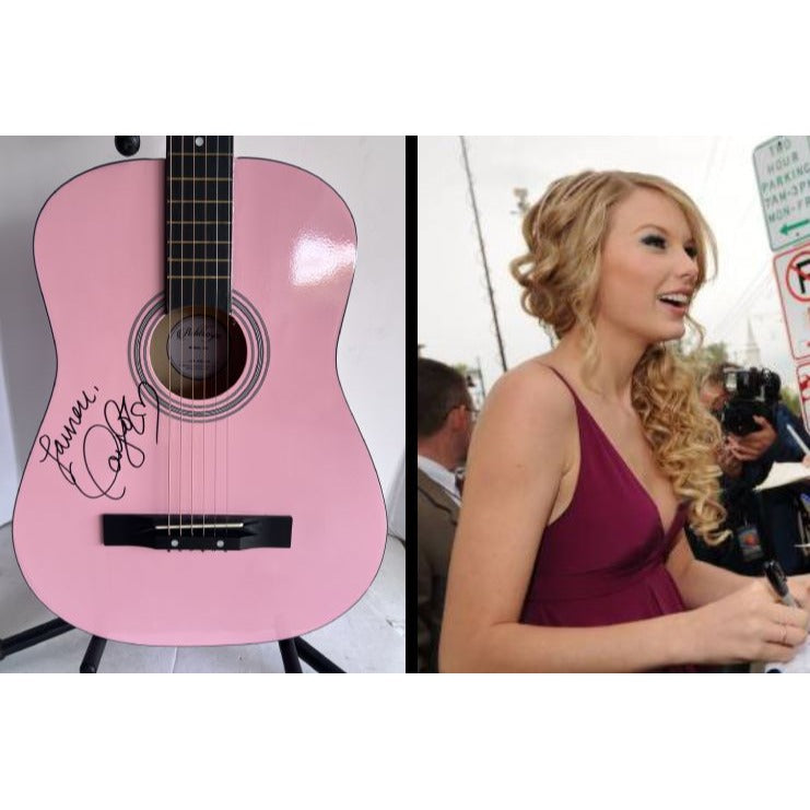 Taylor Swift full size acoustic guitar signed with proof