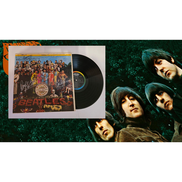 The Beatles "Sgt. Pepper's Lonely Hearts Club Band" LP signed with proof.