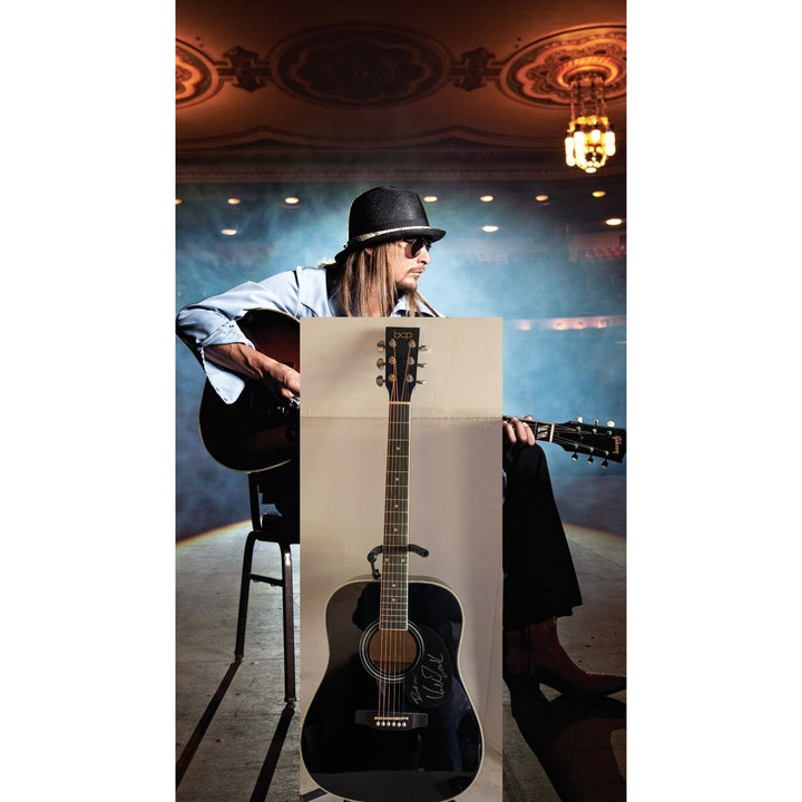 Kid Rock "Robert James Ritchie" 41' full size acoustic guitar signed with proof