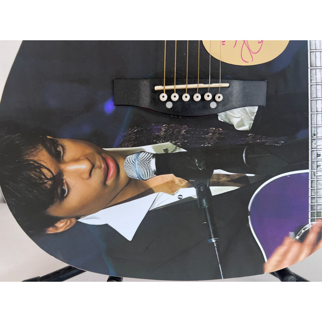 Prince Rogers Nelson   one of a kind full size acoustic guitar signed with poof.