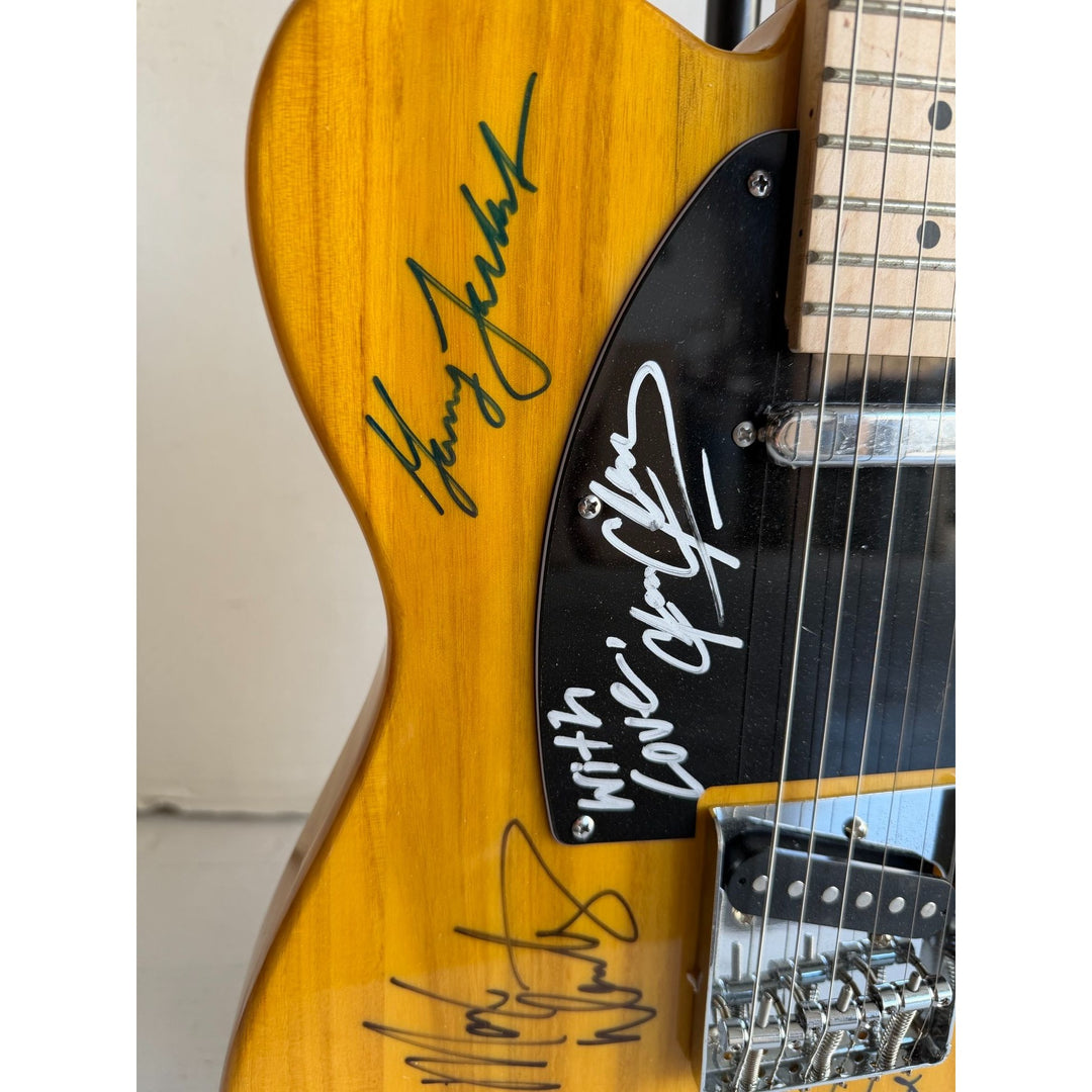 Bruce Springsteen Clarence Clemons and the E street band Telecaster electric guitar signed with proof.