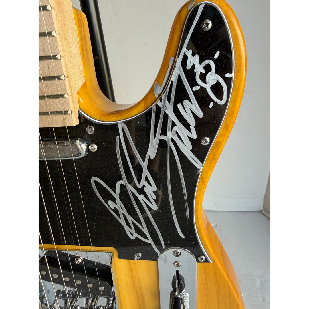 Bruce Springsteen Clarence Clemons and the E street band Telecaster electric guitar signed with proof.