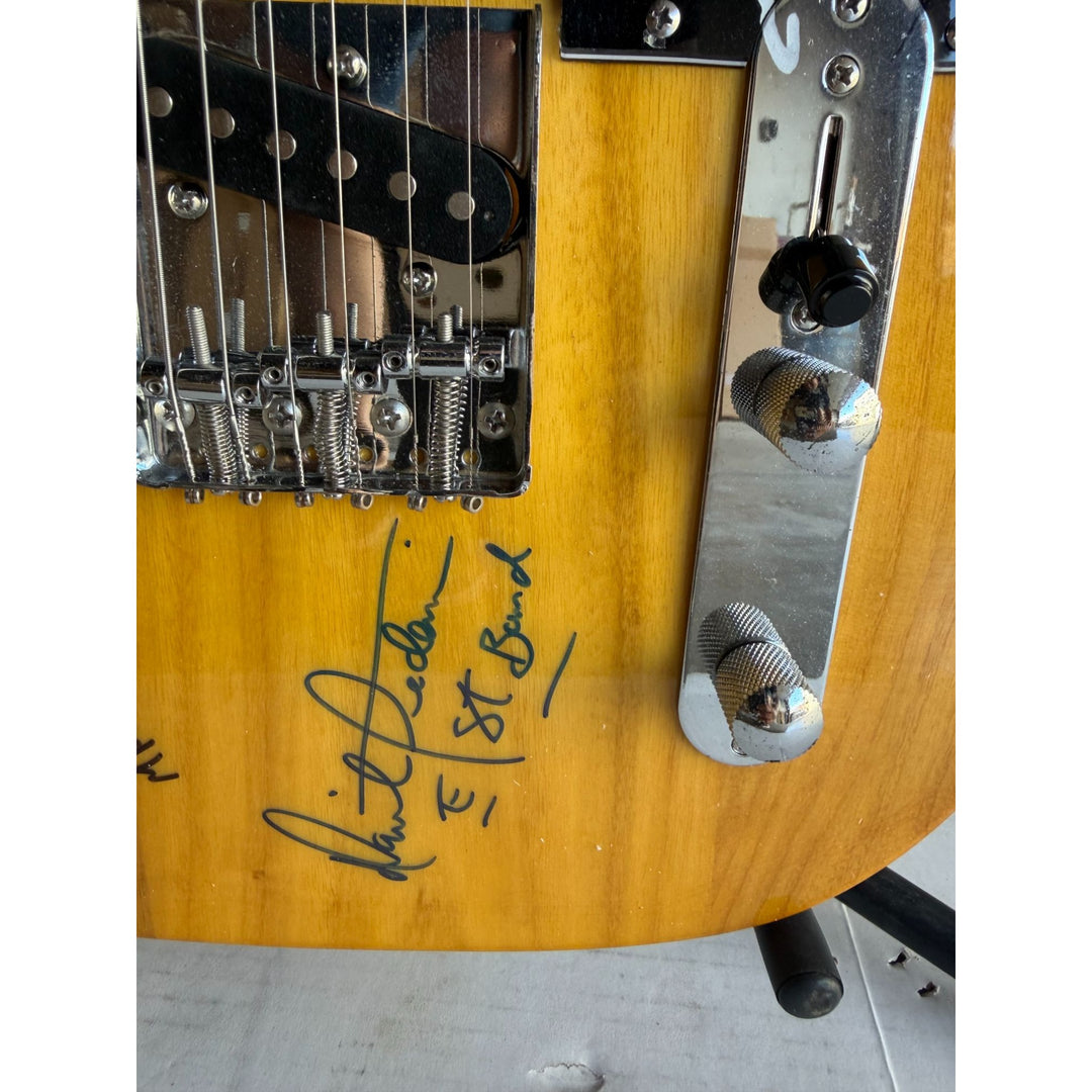Bruce Springsteen Clarence Clemons and the E street band Telecaster electric guitar signed with proof.