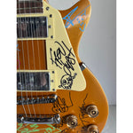 Load image into Gallery viewer, Deftones, Korn, Tool. Limp Bizkit &amp; System of the Down Gold Les Paul electric guitar signed with proof
