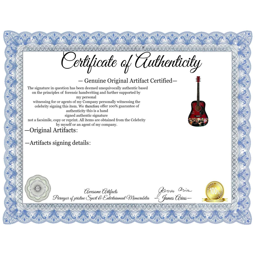 Darius Drucker Hootie and the Blowfish One of a Kind full size acoustic guitar signed with proof.