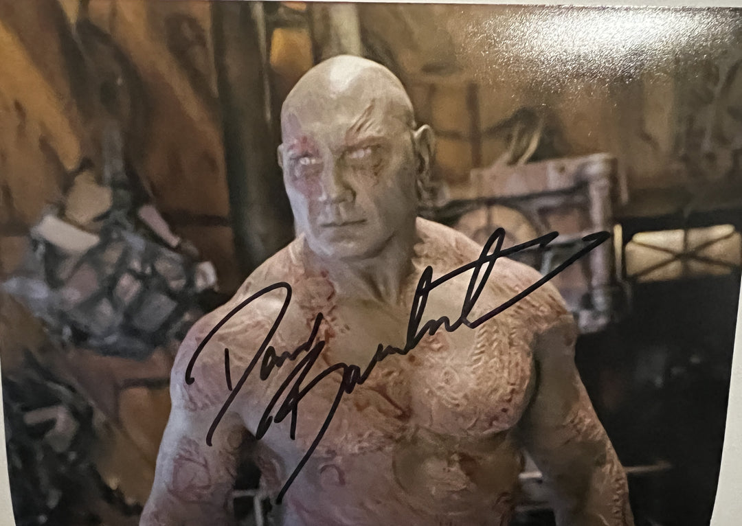 David Bautista  "Drax" in Marvels' Guardians of the Galaxy 5x7 photo signed with proof