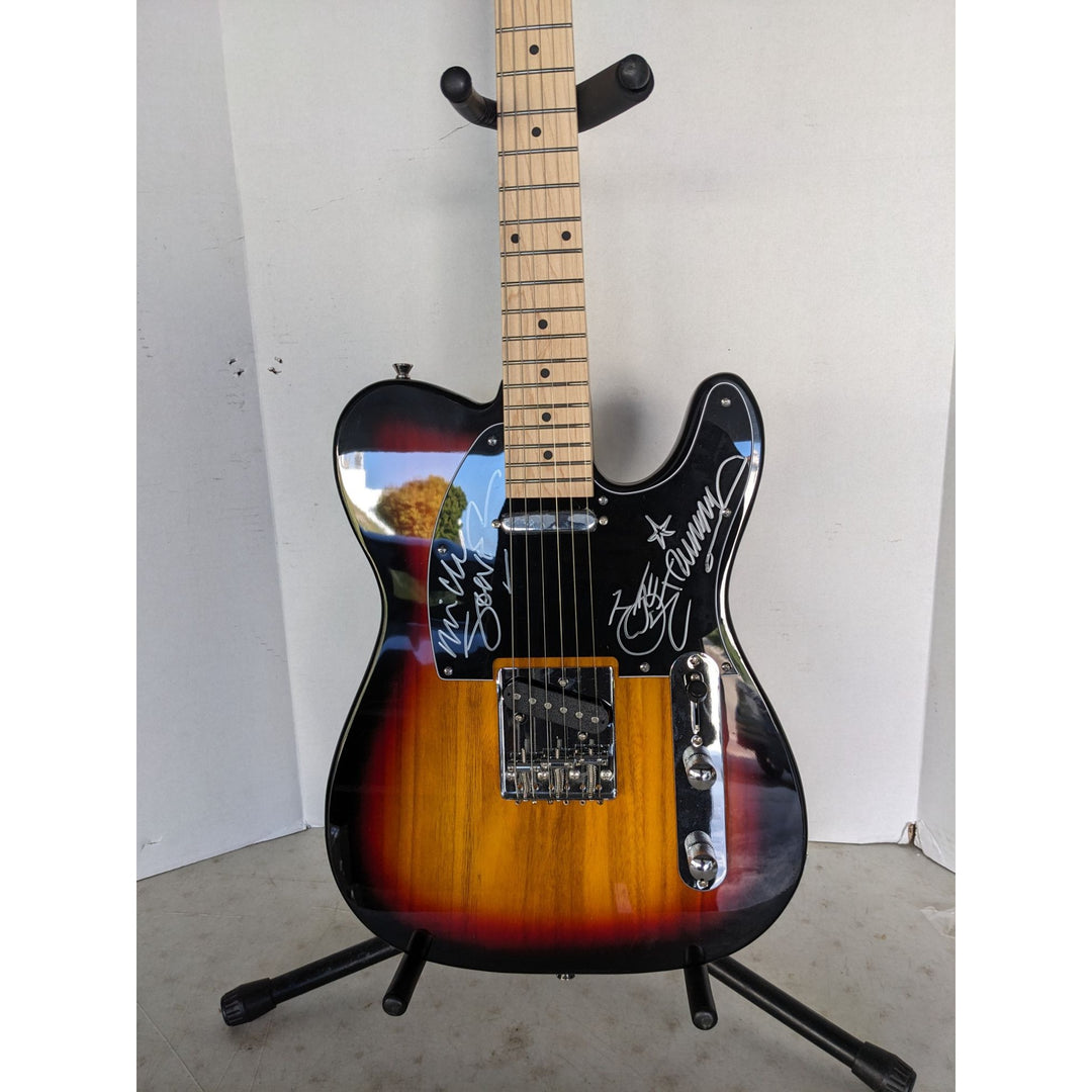 The Clash Joe Strummer & Mick Jones telecaster electric guitar signed with proof