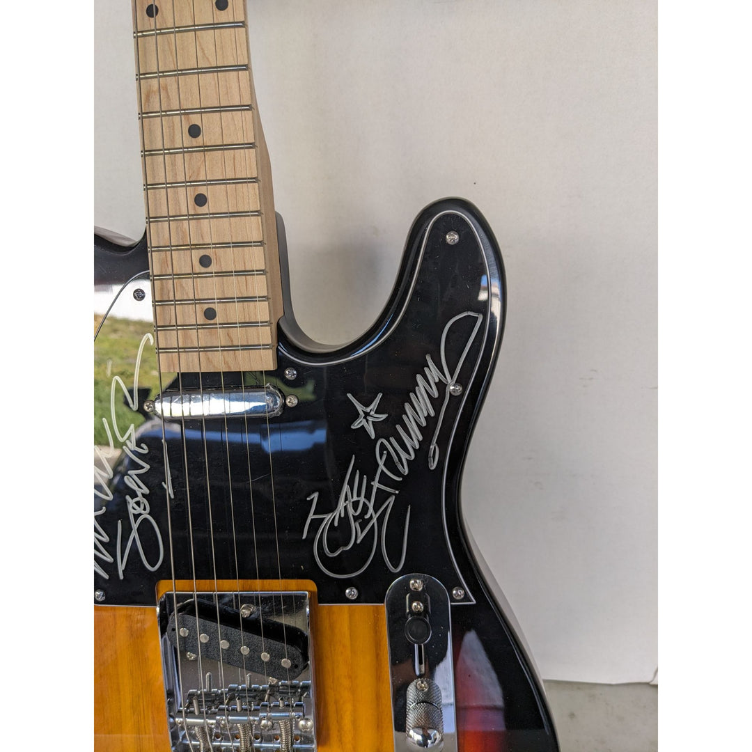 The Clash Joe Strummer & Mick Jones telecaster electric guitar signed with proof