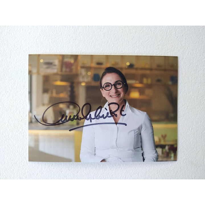 Anne-Sophie Pic one of the Worlds greatest Chefs 5x7 photograph signed.
