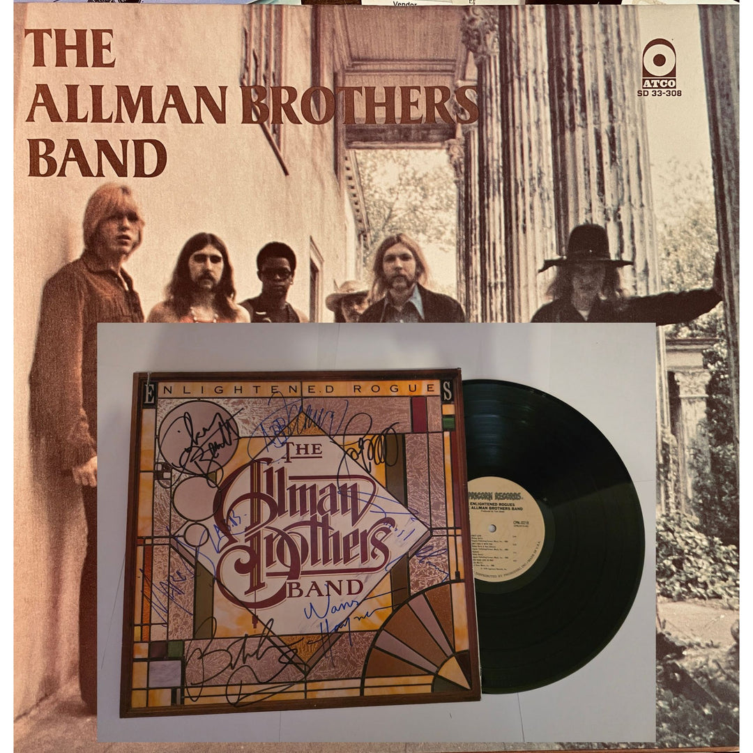 The Allman Brothers "Enlightened Rogues" LP signed with proof.