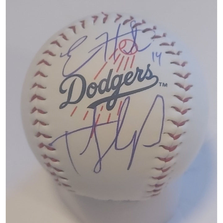 Los Angeles Dodgers official Rawlings MLB baseball Enrique Kiki Hernandez Teoscar Hernandez signed with proof