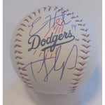 Load image into Gallery viewer, Los Angeles Dodgers official Rawlings MLB baseball Enrique Kiki Hernandez Teoscar Hernandez signed with proof
