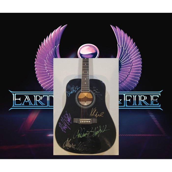 Earth Wind & Fire Philip Bailey full size acoustic guitar signed with proof