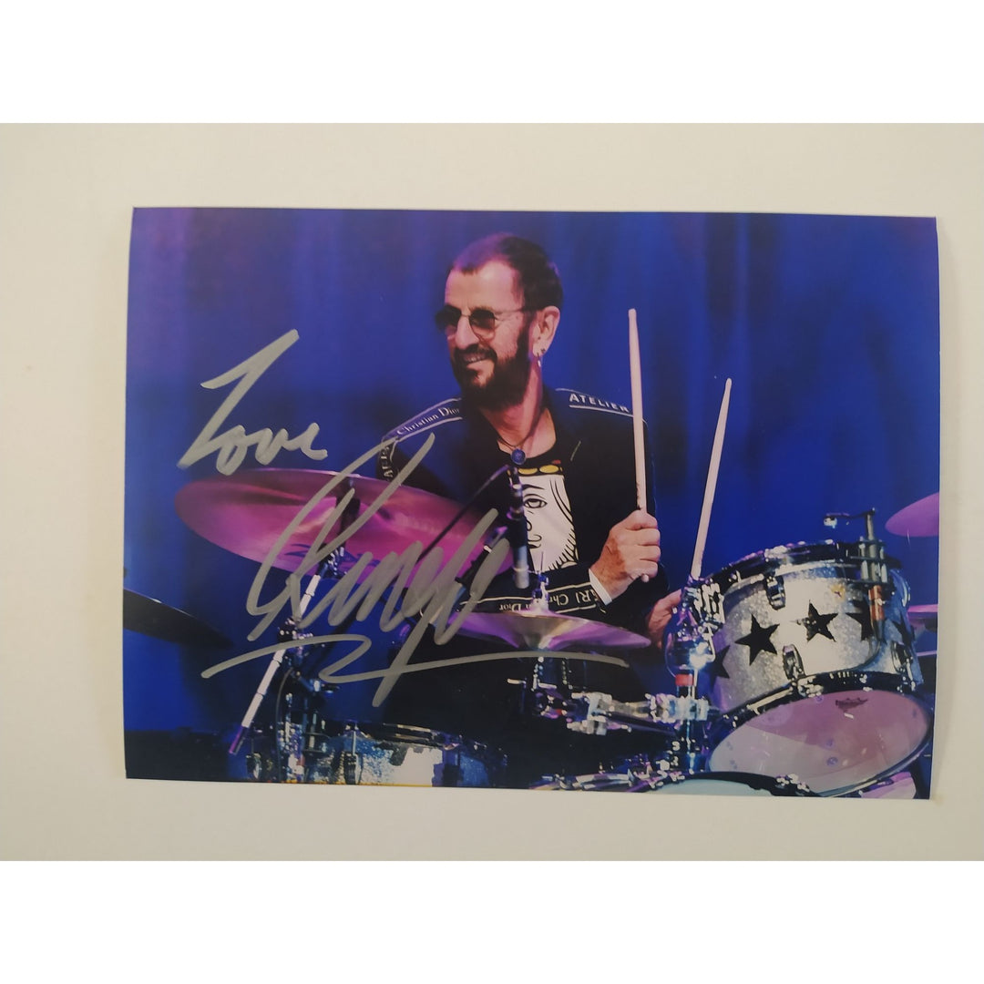 The Beatles Ringo Starr 5x7 photo signed with proof