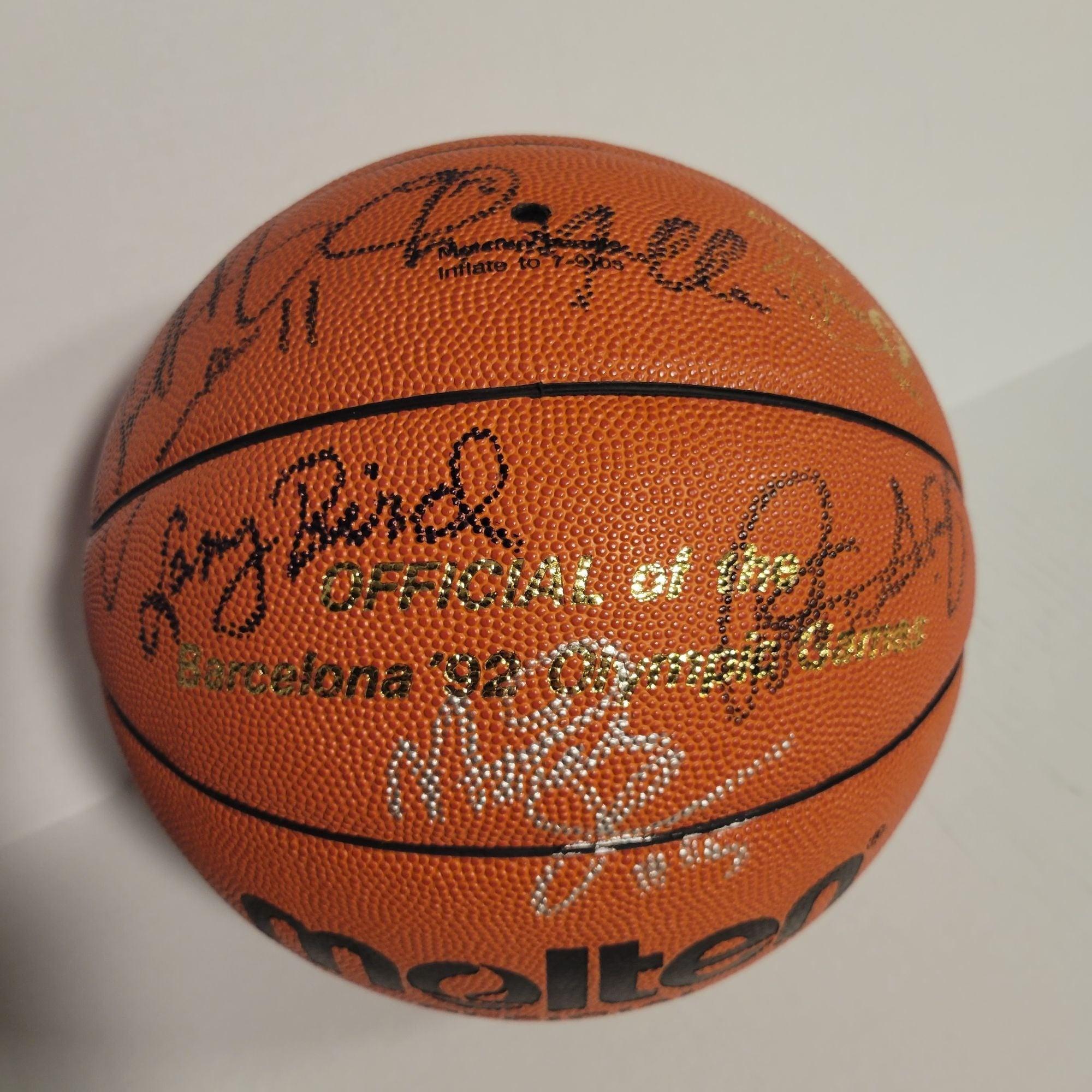 Signed Molten Basketball: Dream Team 1992 Olympic