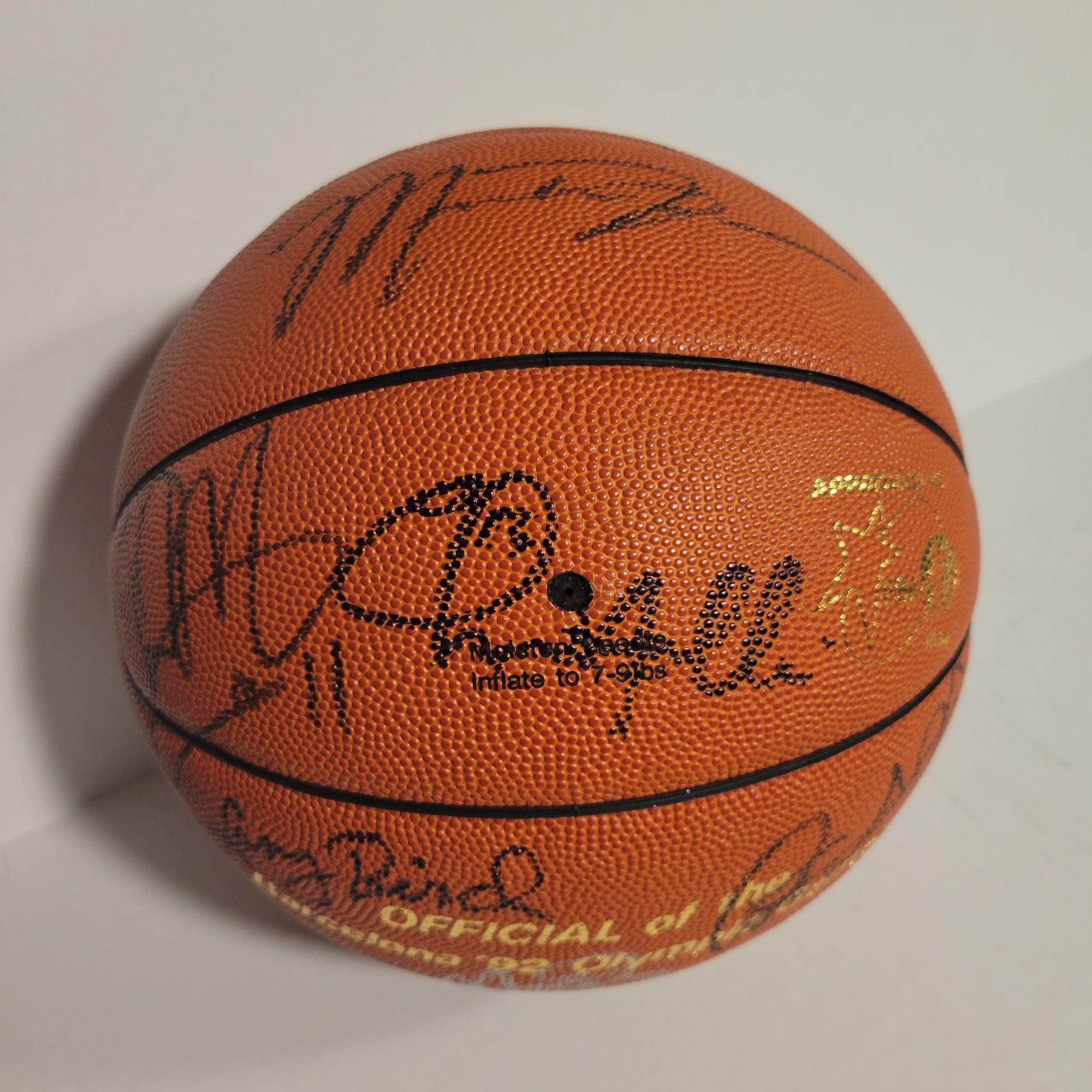 Signed Molten Basketball: Dream Team 1992 Olympic
