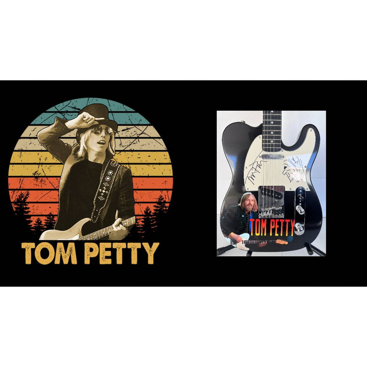 Tom Petty ONE OF A KIND full size telecaster electric guitar signed with proof & sketch (by Tom himself ).