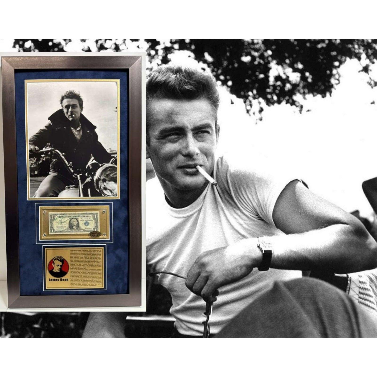 James  dean   額縁  フォットフレーム James Dean 1939 silver certificate signed with museum quality frame