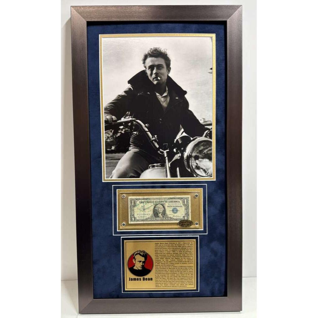 James Dean 1939 silver certificate signed with museum quality frame