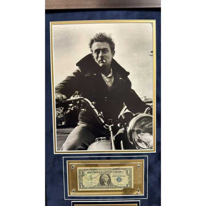 James Dean 1939 silver certificate signed with museum quality frame