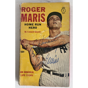 Roger Maris New York Yankees vintage book signed