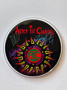Jerry Cantrell Alice in Chains one-of-a-kind drumhead signed with proof