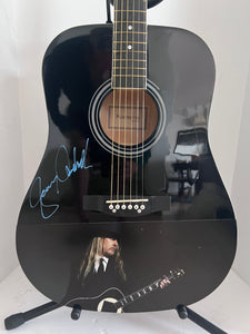 Jerry Cantrell Alice in Chains one-of-a-kind full size acoustic guitar signed with proof