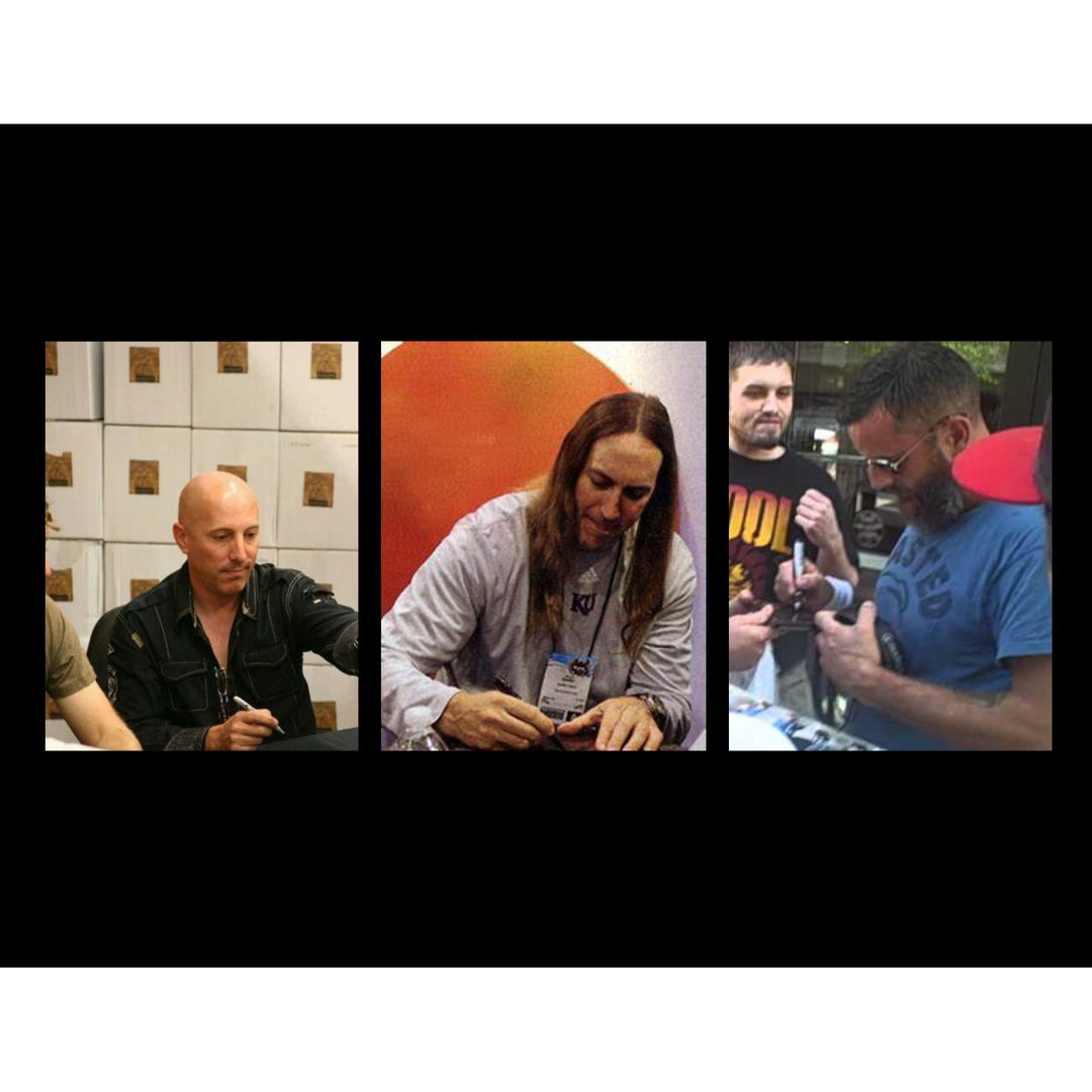 Maynard James Keenan Danny Carey Justin Chancellor Adam Jones unique full size electric guitar signed with proof - Awesome Artifacts