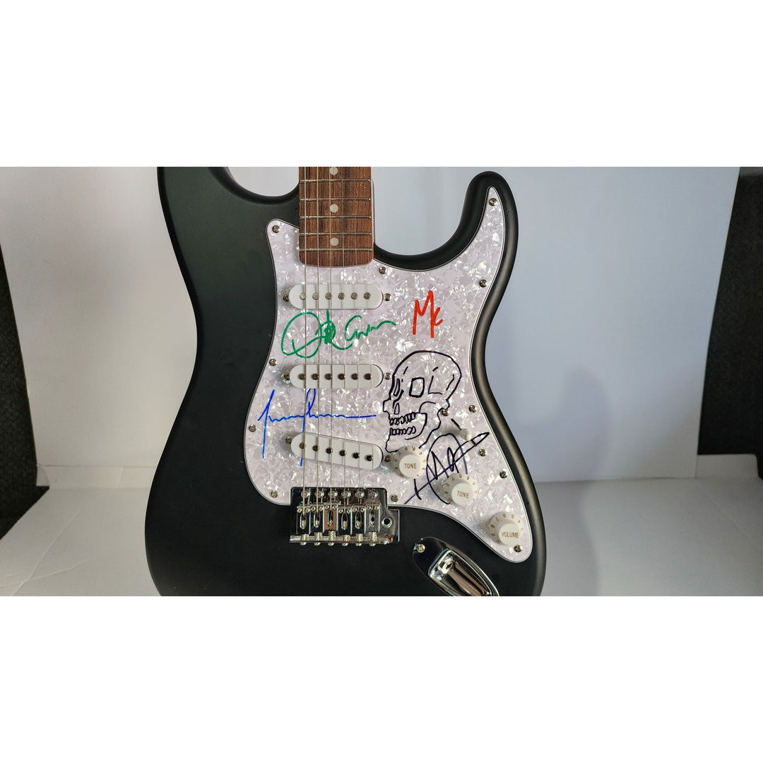 Tool Maynard James Keenan Danny Carey, Justin Chancellor, Adam Jones Fender Stratocaster electric guitar signed with proof