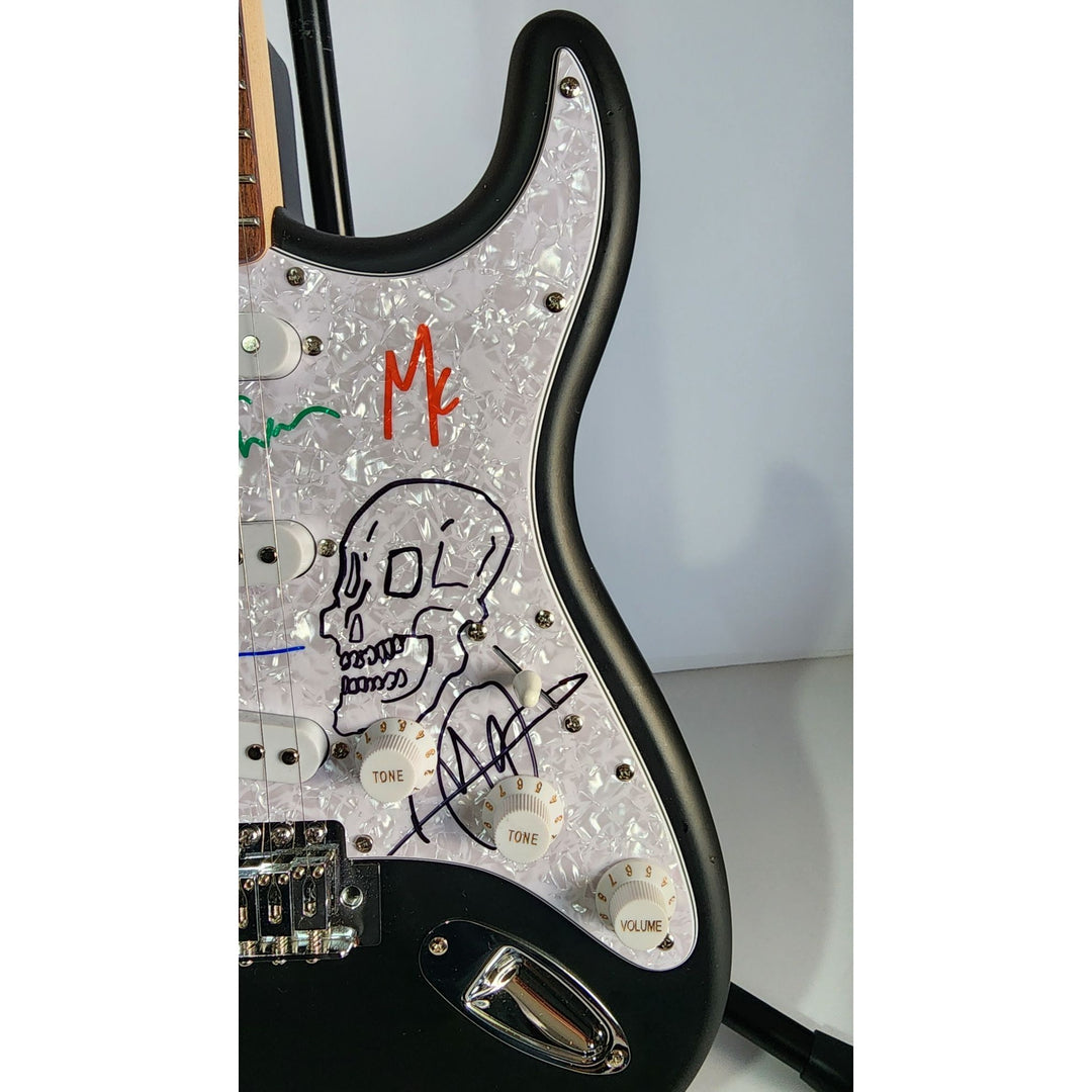 Tool Maynard James Keenan Danny Carey, Justin Chancellor, Adam Jones Fender Stratocaster electric guitar signed with proof