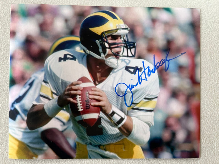 Jim Harbaugh University of Michigan 8x10 photo signed