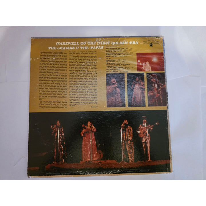 The Mamas & The Papas "Farewell to the First Golden Era" original album LP signed.