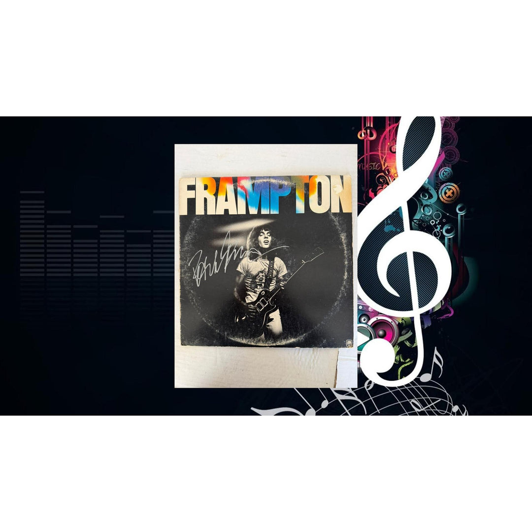 Peter Frampton "Frampton" LP signed with proof.