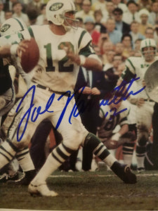 Joe Namath New York Jets 8 by 10 photo signed with proof