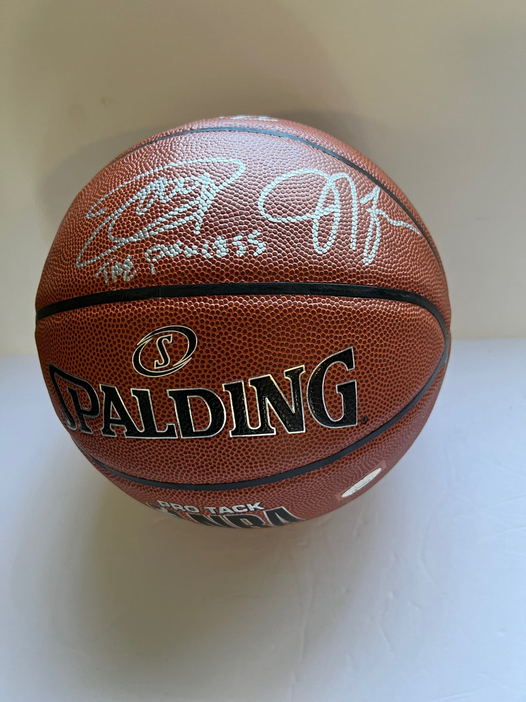 Joel Embiid and James Harden Philadelphia 76ers full size basketball signed with proof