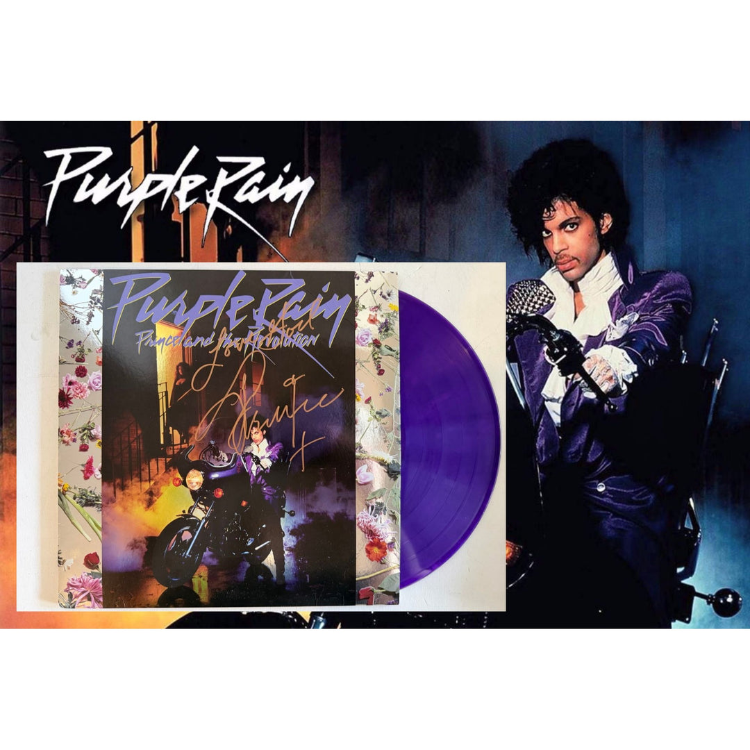 Prince Rogers Nelson Purple Rain 1984 original Lp signed