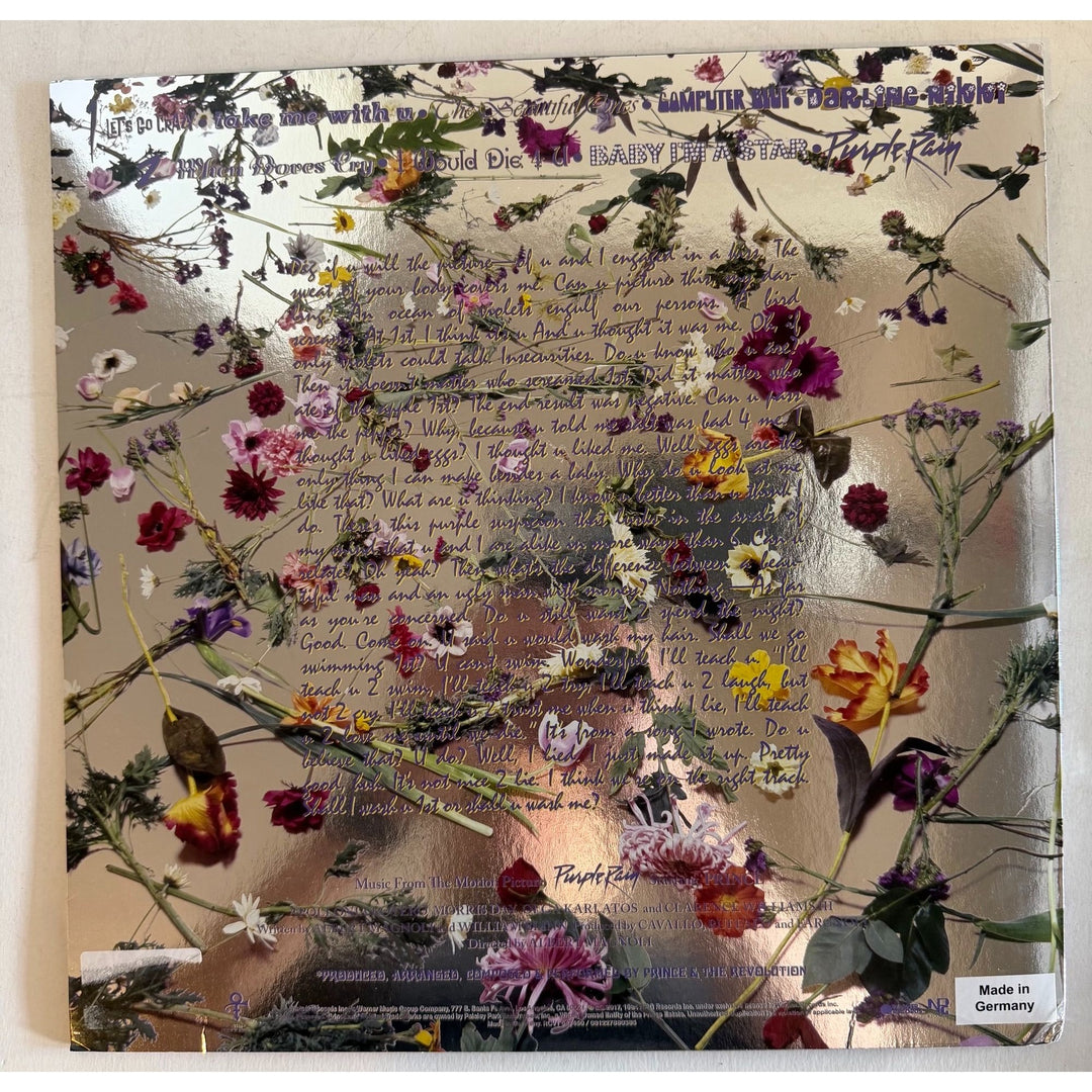 Prince Rogers Nelson Purple Rain 1984 original Lp signed