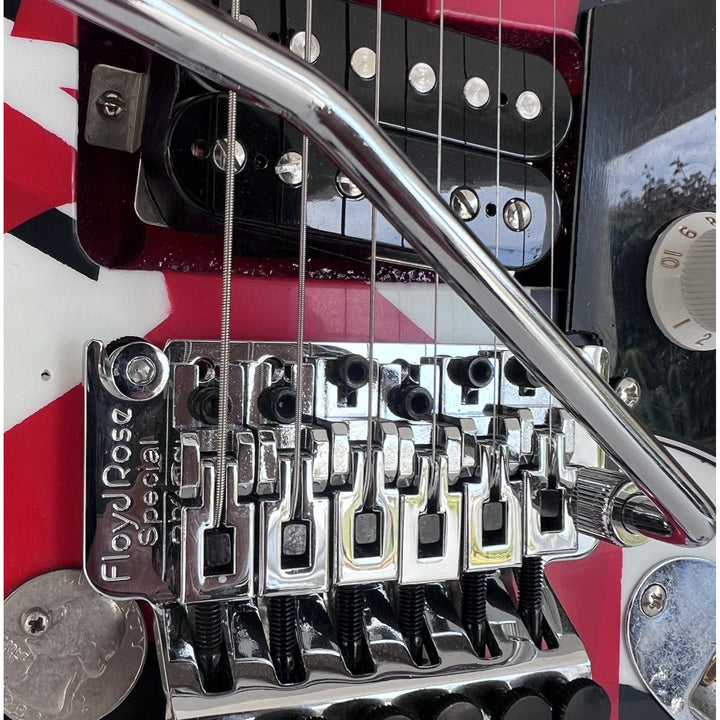Eddie Van Halen authentic Frankenstein guitar signed with proof (just like the one and only Eddie Van Halen played and made famous).