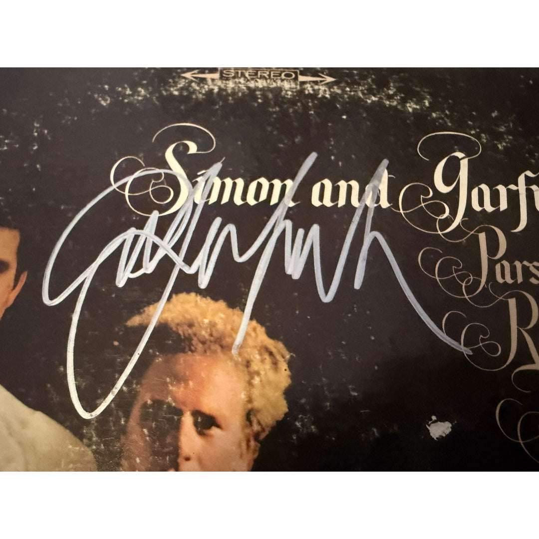 Paul Simon Art Garfunkel "Parsley Sage Rosemary and Thyme" LP signed with proof.