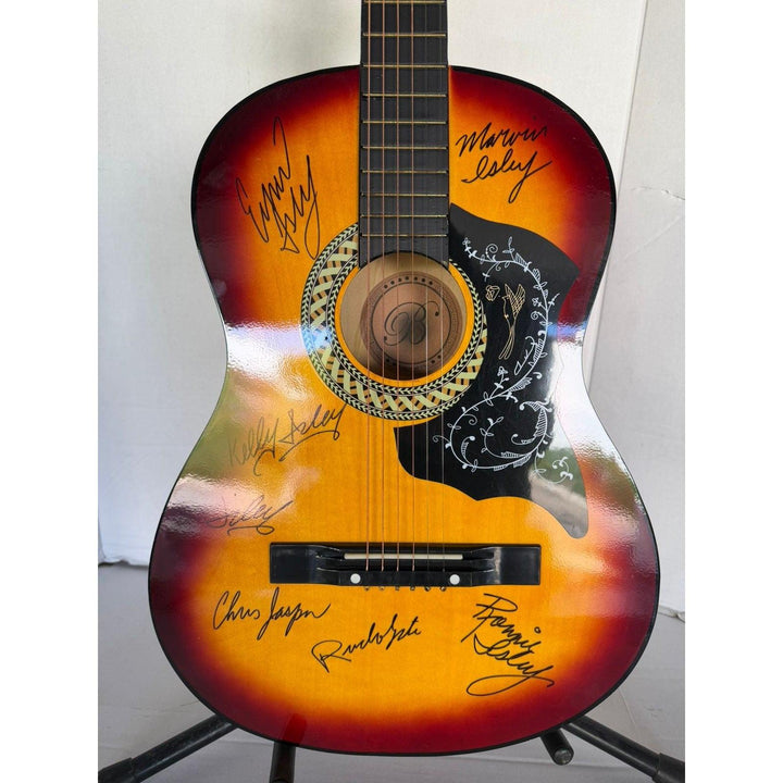 Isley  Brothers vintage acoustic guitar signed