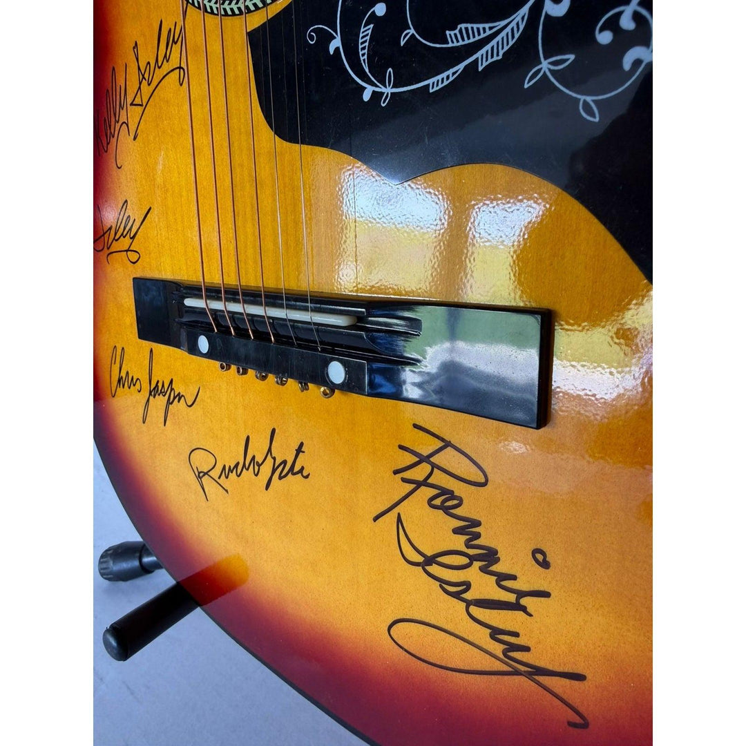 Isley  Brothers vintage acoustic guitar signed