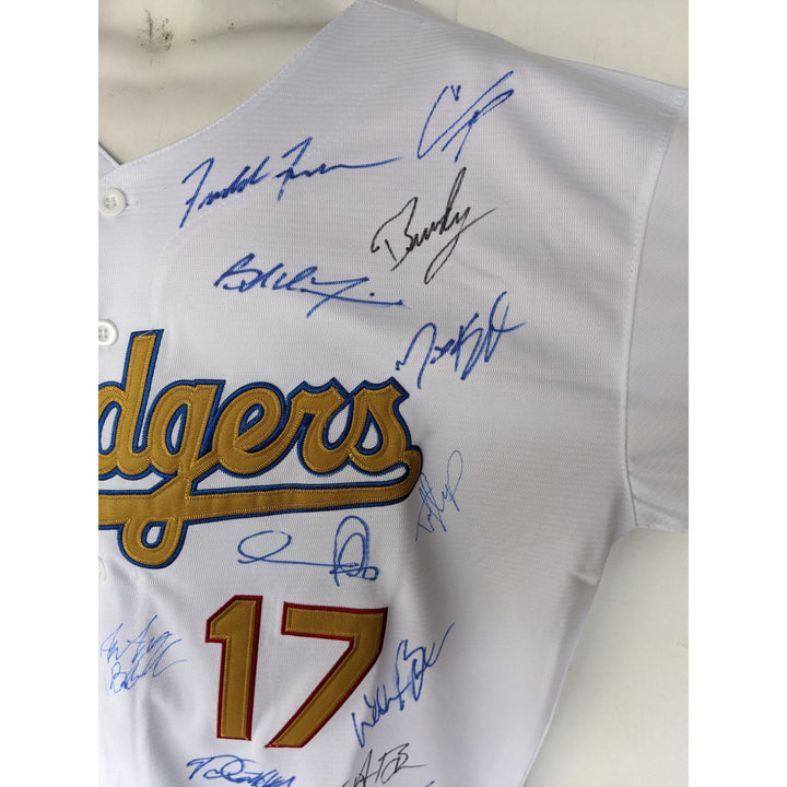 Los Angeles Dodgers 2024 World Series champs Freddie Freeman MLB Nike M game model jersey signed with proof