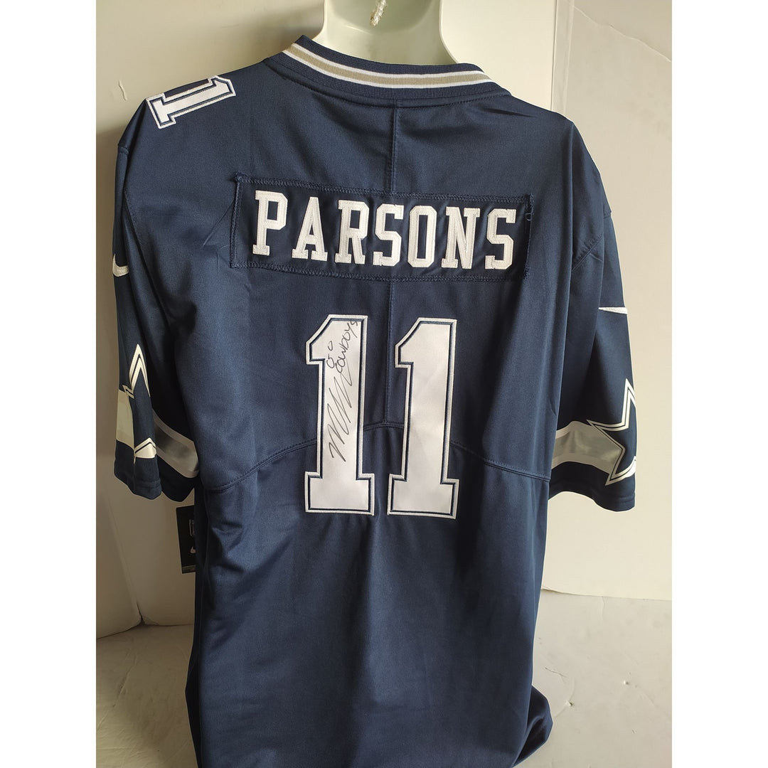 Micah Parsons Dallas Cowboys game model Jersey authentic XL signed with proof