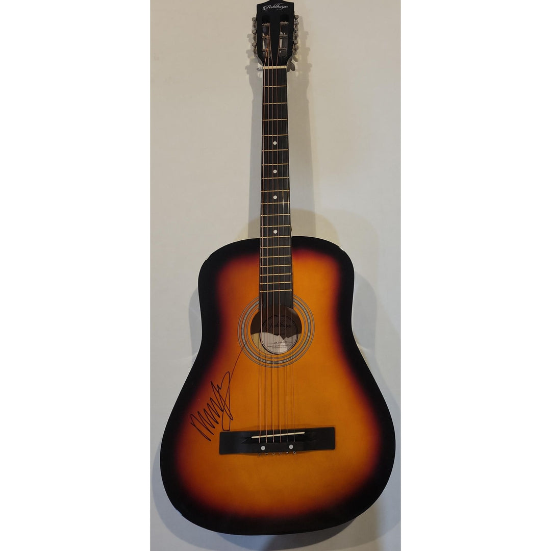 Neil Young CSNY full size acoustic guitar signed with proof.