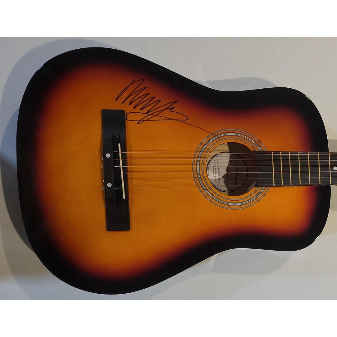 Neil Young CSNY full size acoustic guitar signed with proof.