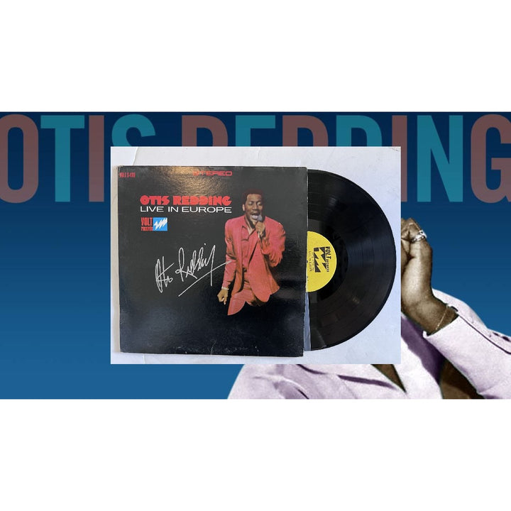 Otis Redding original LP live in Europe signed 1967