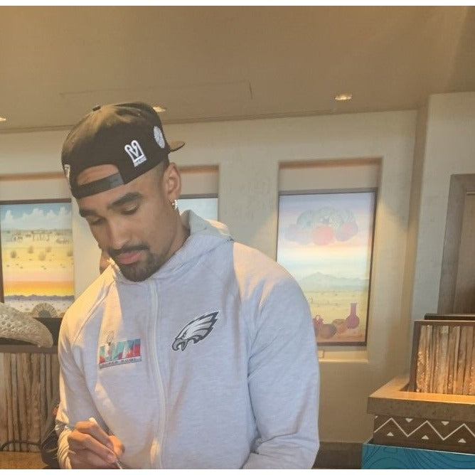 Jalen Hurts Philadelphia Eagles Nike size xl game model jersey signed with proof